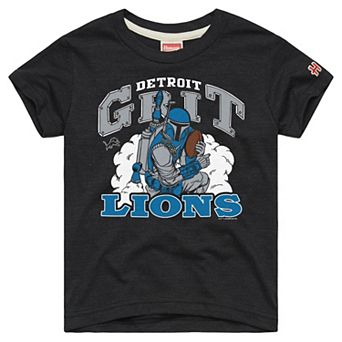 Toddler Homage Charcoal Detroit Lions NFL x Star Wars Dark Side Tri-Blend T-Shirt