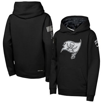 Youth Nike Black Tampa Bay Buccaneers 2026 Salute to Service Club Fleece Pullover Hoodie