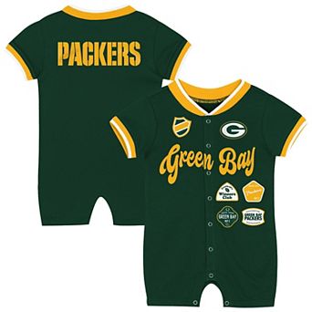 Infant Outerstuff Green Green Bay Packers Pinch Romper