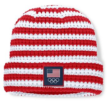 Men's Fanatics Red Team USA Varsity Cuffed Knit Hat