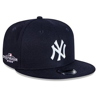 Men's New Era Navy New York Yankees 2026 MLB Postseason Side Patch 9FIFTY Snapback Hat