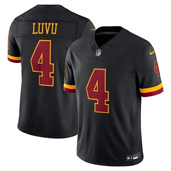 Men's Nike Frankie Luvu Black Washington Commanders Alternate Vapor F.U.S.E. Stitched Limited Jersey