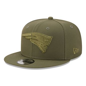 Men's New Era Olive New England Patriots Color Pack 9FIFTY Snapback Hat