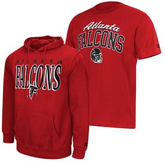 Men's Starter Red Atlanta Falcons Logo T-Shirt & Hoodie Set