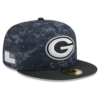 Men's New Era Black Green Bay Packers 2026 Salute To Service 59FIFTY Fitted Hat
