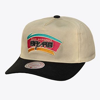 Men's Mitchell & Ness Cream San Antonio Spurs Hardwood Classics Retro Roots Snapback Hat