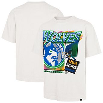 Men's '47 Cream Minnesota Timberwolves City Paint Reed Foundation T-Shirt