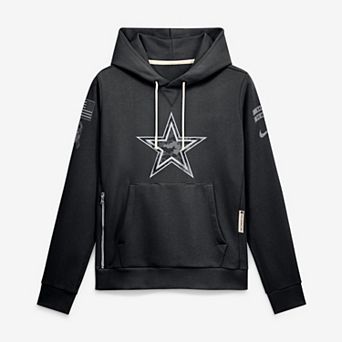 Women's Nike Black Dallas Cowboys 2026 Salute to Service Sideline Dri-FIT Pullover Hoodie