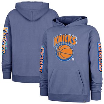 Men's '47 Blue New York Knicks City Paint Duo Foundation Hoodie