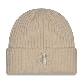 Men's New Era Cream Houston Rockets Color Pack Cuffed Knit Hat