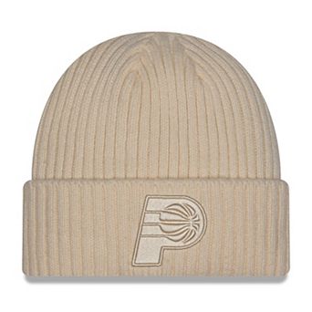 Men's New Era Cream Indiana Pacers Color Pack Cuffed Knit Hat