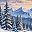 Frozen Mountain Lake
