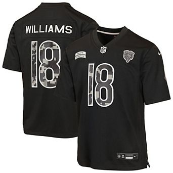 Youth Nike Caleb Williams Black Chicago Bears 2026 Salute to Service Game Jersey
