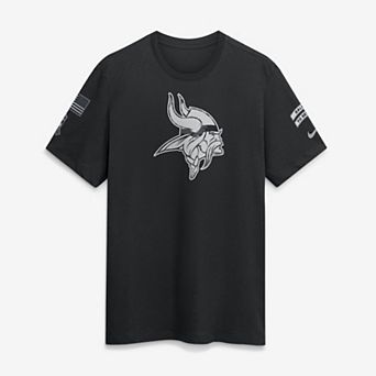 Men's Nike Black Minnesota Vikings 2026 Salute to Service Slub T-Shirt