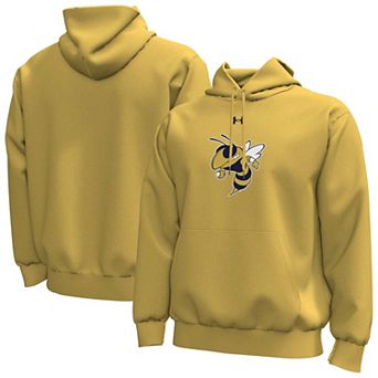 Men's Under Armour Gold Georgia Tech Yellow Jackets Core Icon Fleece Pullover Hoodie