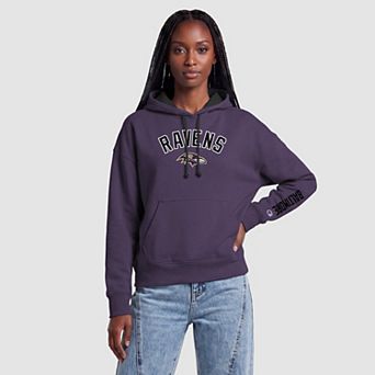 Women's Champion Purple/Black Baltimore Ravens Contrast Liner Hoodie