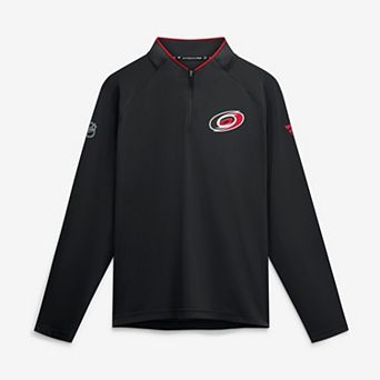 Men's Fanatics Black Carolina Hurricanes Authentic Pro Rink Lightweight Quarter-Zip Pullover