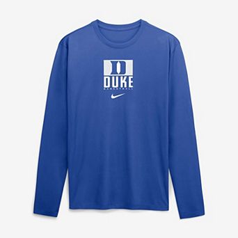 Men's Nike Royal Duke Blue Devils Courtside Legend Dri-FIT Long Sleeve T-Shirt