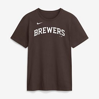 Men's Nike Brown Milwaukee Brewers Core Cinder T-Shirt
