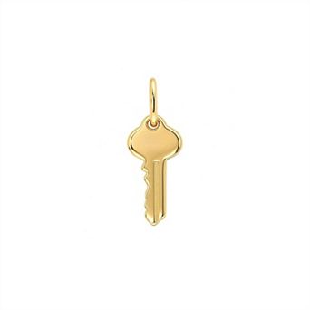 Belinda Jewelz 18k Gold Plated Vermeil Key Pendant Charm