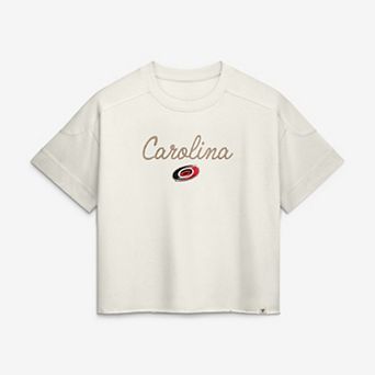 Women's Fanatics Carolina Hurricanes Cream Chainstitch Fashion Top