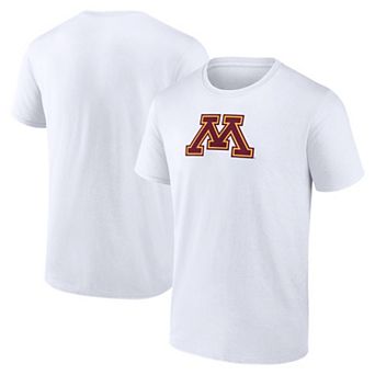 Men's Logo Athletic White Minnesota Golden Gophers Primary Logo T-Shirt