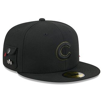 Men's New Era Black Chicago Cubs 59FIFTY Fitted Hat