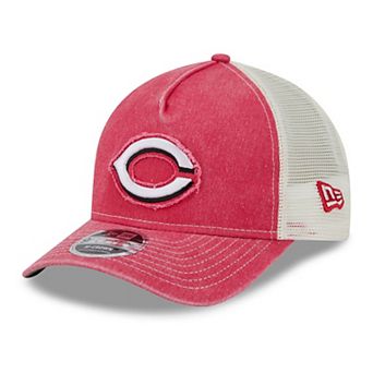 Men's New Era Red Cincinnati Reds Fan 9FORTY A-Frame Trucker Adjustable Hat