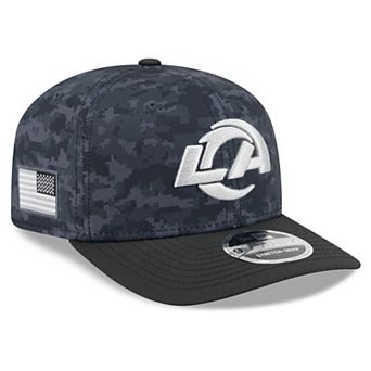 Men's New Era Black Los Angeles Rams 2026 Salute To Service 9SEVENTY Adjustable Hat