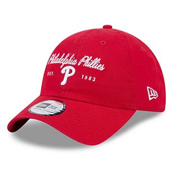 Women's New Era Red Philadelphia Phillies Script Casual Classic Adjustable Hat