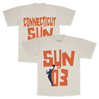 Unisex Playa Society Oatmeal Connecticut Sun Est T-Shirt