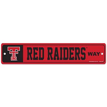 "WinCraft Texas Tech Red Raiders 3.75"" x 19"" Street Sign"