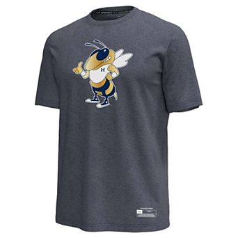 Men's Under Armour Heather Navy Georgia Tech Yellow Jackets 30th Anniversary Icon T-Shirt