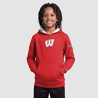 Youth Champion Red Wisconsin Badgers Fleece Hoodie