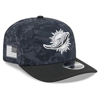 Men's New Era Black Miami Dolphins 2026 Salute To Service 9SEVENTY Adjustable Hat