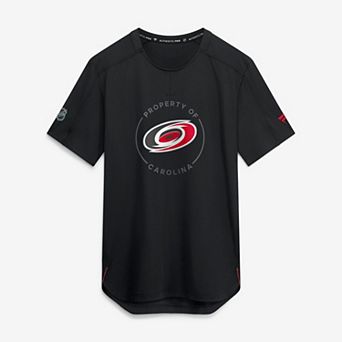 Men's Fanatics Black Carolina Hurricanes Authentic Pro Train Performance T-Shirt