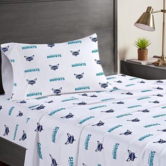 Pegasus Charlotte Hornets Three-Piece Twin Sheet Set