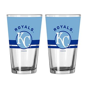 Logo Brands Kansas City Royals Two-Piece 16oz. Horizon Pint Glass Set