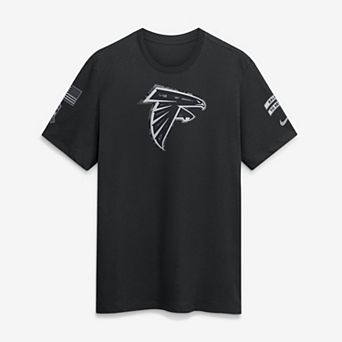 Men's Nike Black Atlanta Falcons 2026 Salute to Service Slub T-Shirt