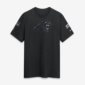 Men's Nike Black Carolina Panthers 2026 Salute to Service Slub T-Shirt