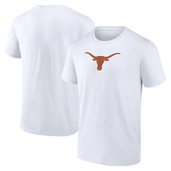 Men's Logo Athletic White Texas Longhorns Primary Logo T-Shirt