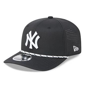 Men's New Era Black New York Yankees Vented 9SEVENTY Rope Adjustable Hat