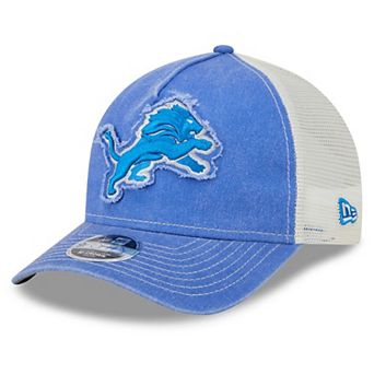 Youth New Era Blue Detroit Lions Fan 9FORTY A-Frame Trucker Adjustable Hat
