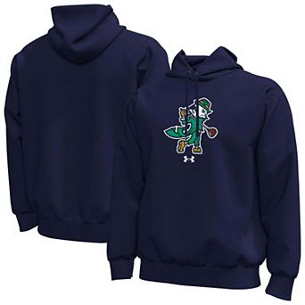 Men's Under Armour Navy Notre Dame Fighting Irish Core Icon Fleece Pullover Hoodie