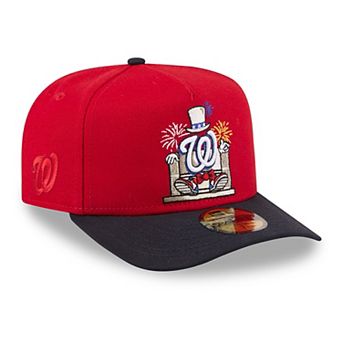 Men's New Era Red/Navy Washington Nationals Cartoon A-Frame 59FIFTY Fitted Hat