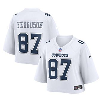Women's Nike Jake Ferguson White Dallas Cowboys Cropped Fashion Game Jersey