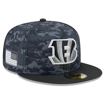 Men's New Era Black Cincinnati Bengals 2026 Salute To Service 59FIFTY Fitted Hat