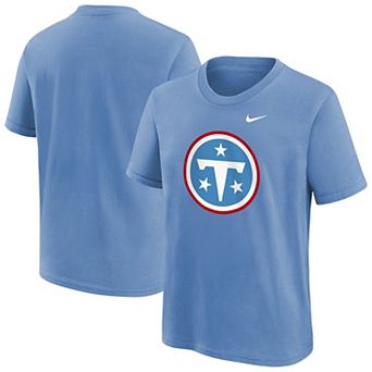 Youth Nike Light Blue Tennessee Titans Logo T-Shirt