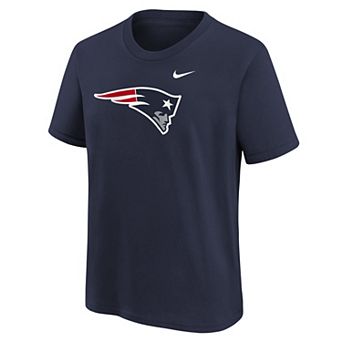 Youth Nike Navy New England Patriots Logo T-Shirt