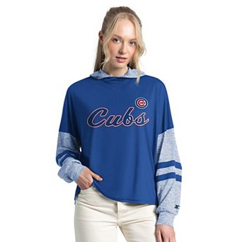 Women's Starter Royal Chicago Cubs Fuel Up Lightweight Hoodie